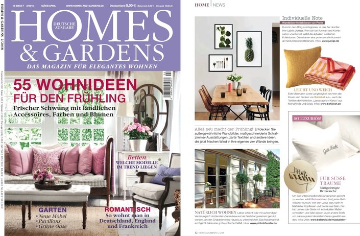Bohicket in der Homes and Gardens 03/2018